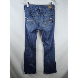 American Eagle Outfitters Artist Mid Rise Flare Denim Jeans Women's 8 Long